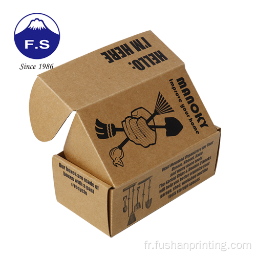 Boîtes éco amicales de l&#39;emballage de Mailer Kraft Brown durable